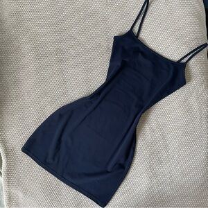 Garage - Navy Sleek Scoop Cami Mini Dress